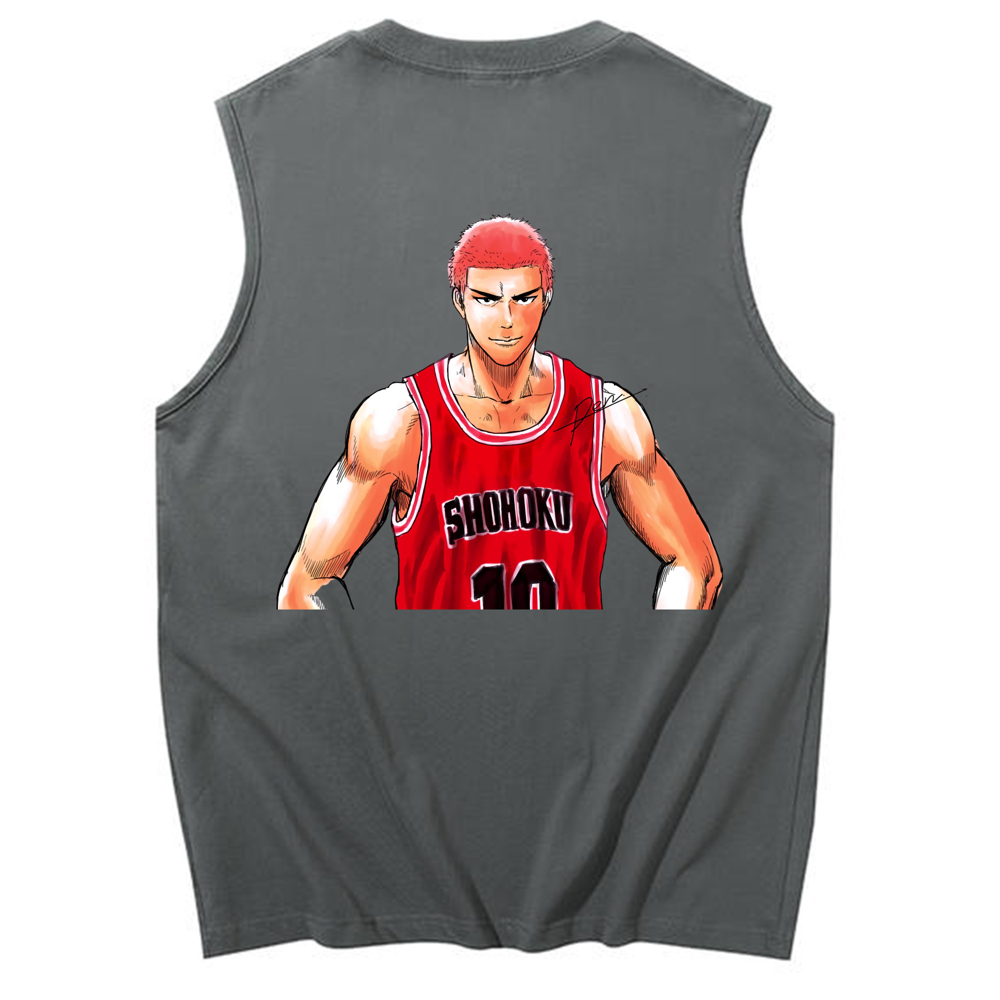 （画像用） SLAM DUNK／スラムダンク コットン100％タンクトップ（背面プリント）